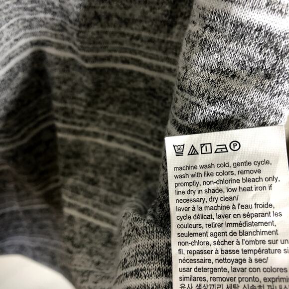 Calvin Klein Jeans Super Soft Gray Stripe Oversize Tee Large - Picture 6 of 8